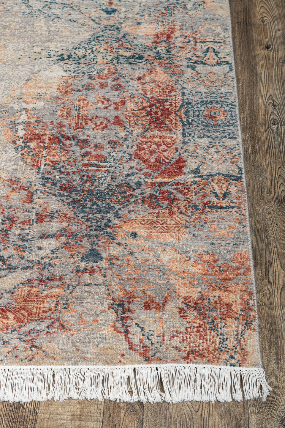 Luxury - Hand Made Hand Knotted Pure Wool Eternal Grey Multy Carpet C12
