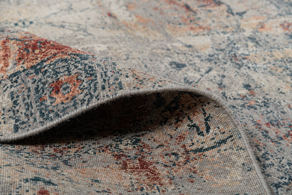Luxury - Hand Made Hand Knotted Pure Wool Eternal Grey Multy Carpet C12