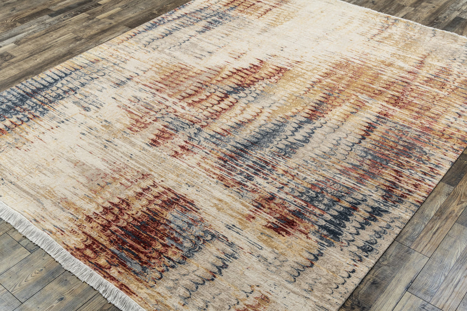 Luxury - Hand Made Hand Knotted Pure Wool Eternal Multy Carpet C137 Multy