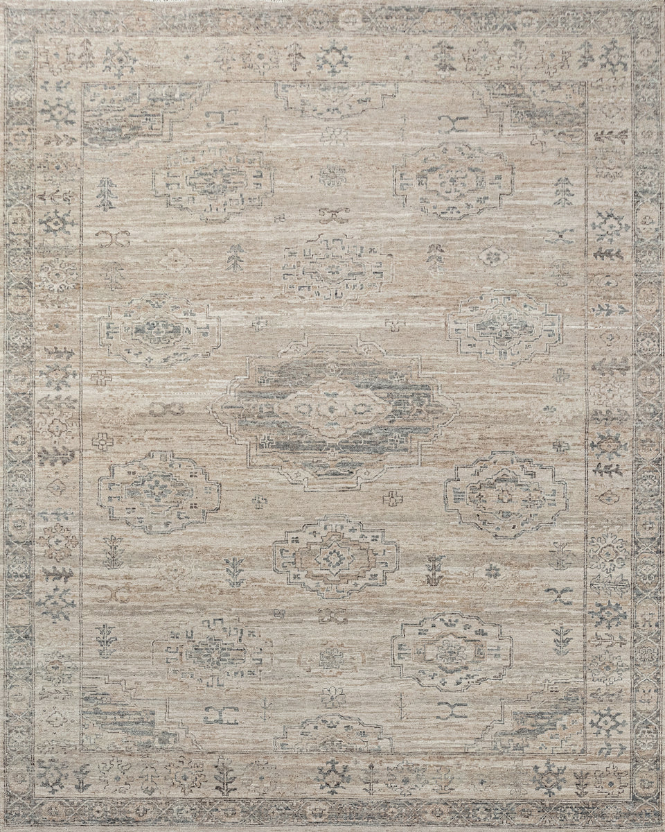 Luxury - Hand Made Hand Knotted Pure Wool Vibrance Brown Grey Carpet Heriz3