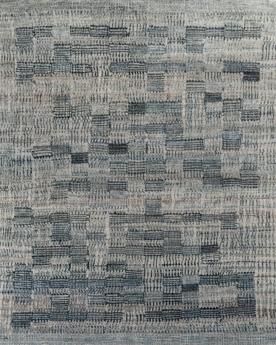 Luxury - Hand Made Hand Knotted Pure Wool Eternal Grey Charcoal Carpet Tex1