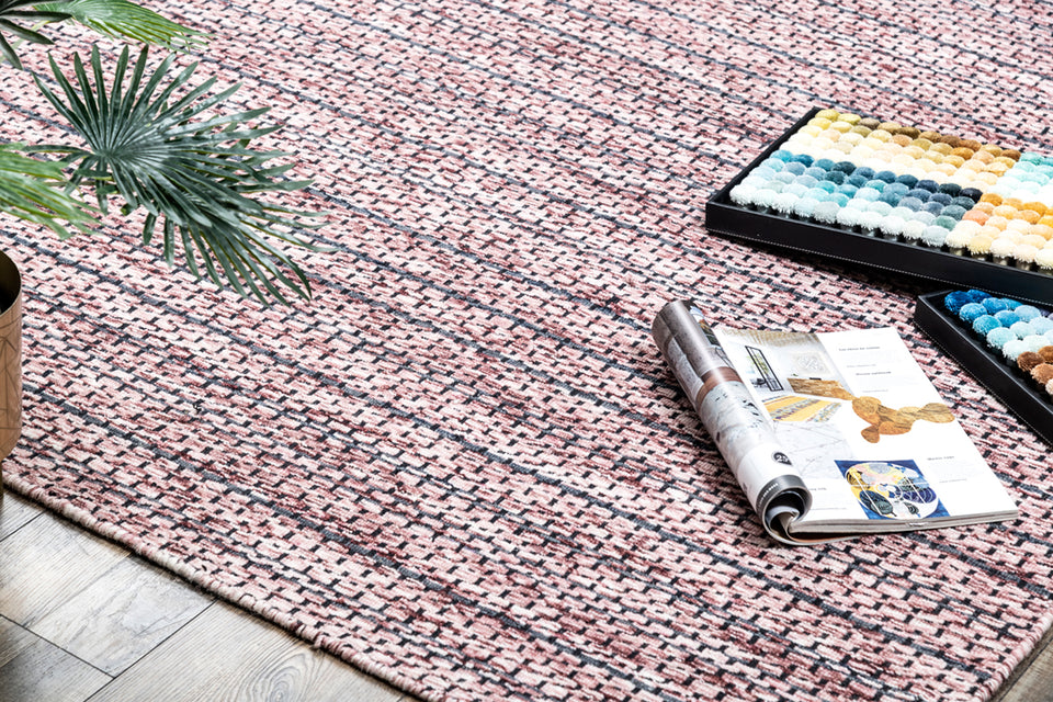 Adira Maroon Wool Handloom Carpet