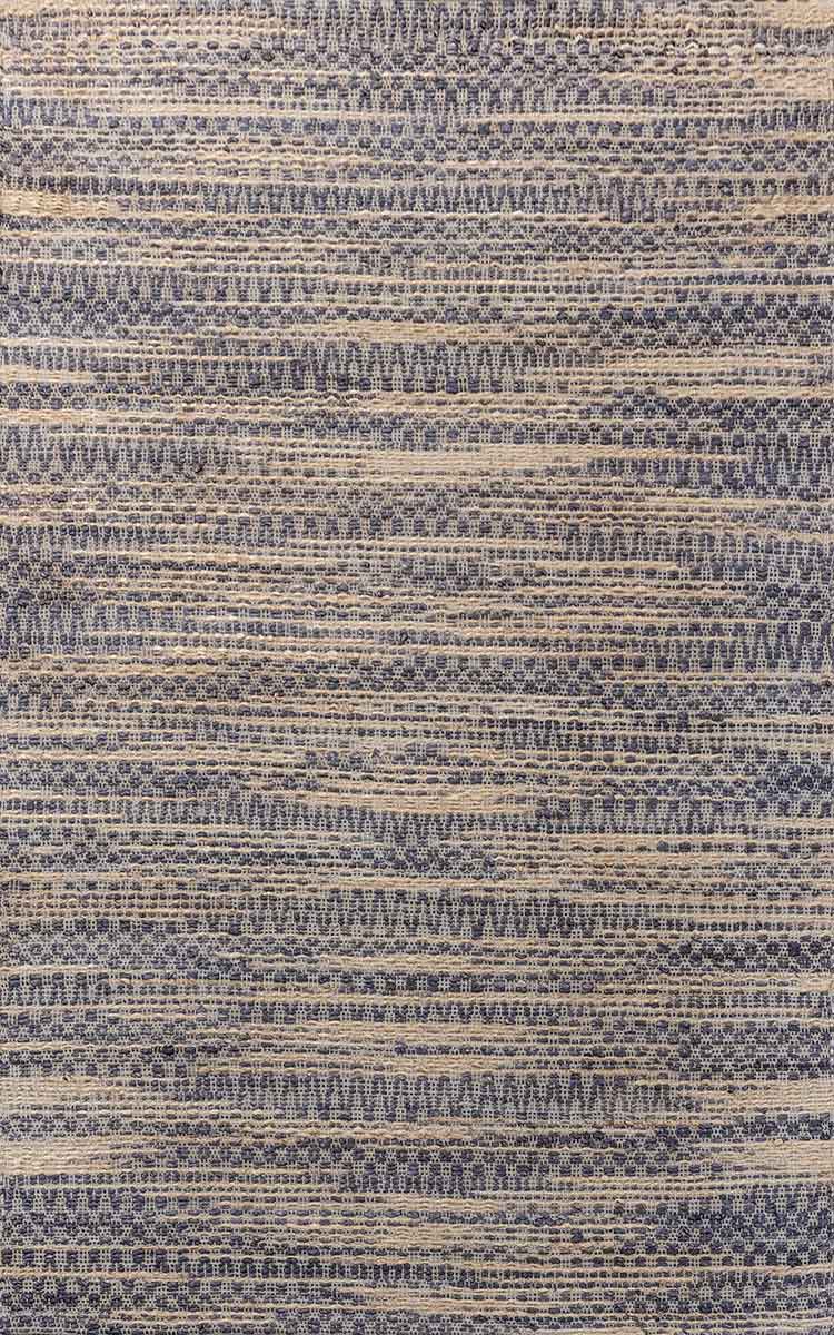 Boho Denim Blue Natural Hand Woven Carpet