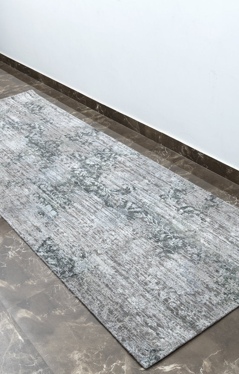 Luxury - Vibe Grey(OXY) Pure Silk & Wool Hand Knotted Premium Carpet