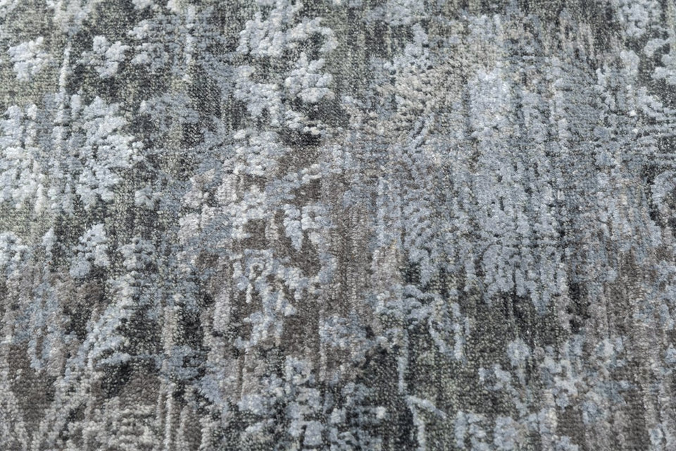 Luxury - Vibe Grey(OXY) Pure Silk & Wool Hand Knotted Premium Carpet