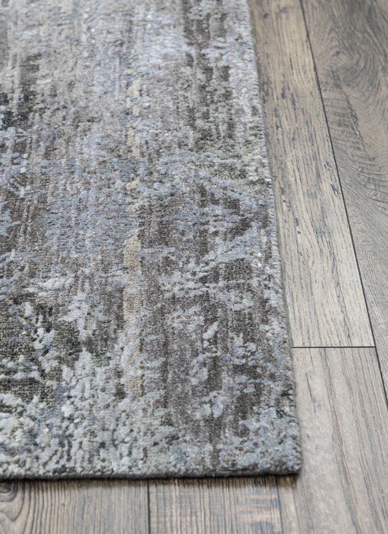 Luxury - Vibe Grey(OXY) Pure Silk & Wool Hand Knotted Premium Carpet