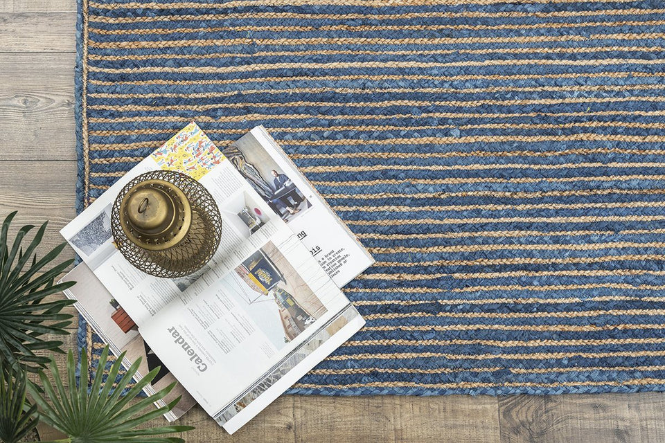 arlo baha blue baided rug