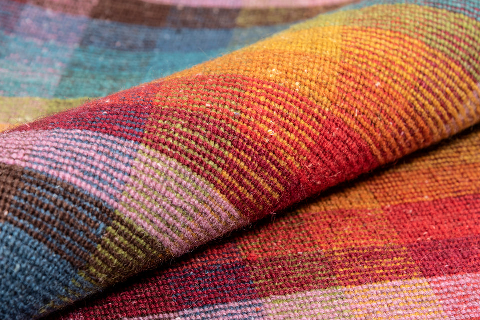 Dalia Multy Wool Handloom Dhurrie