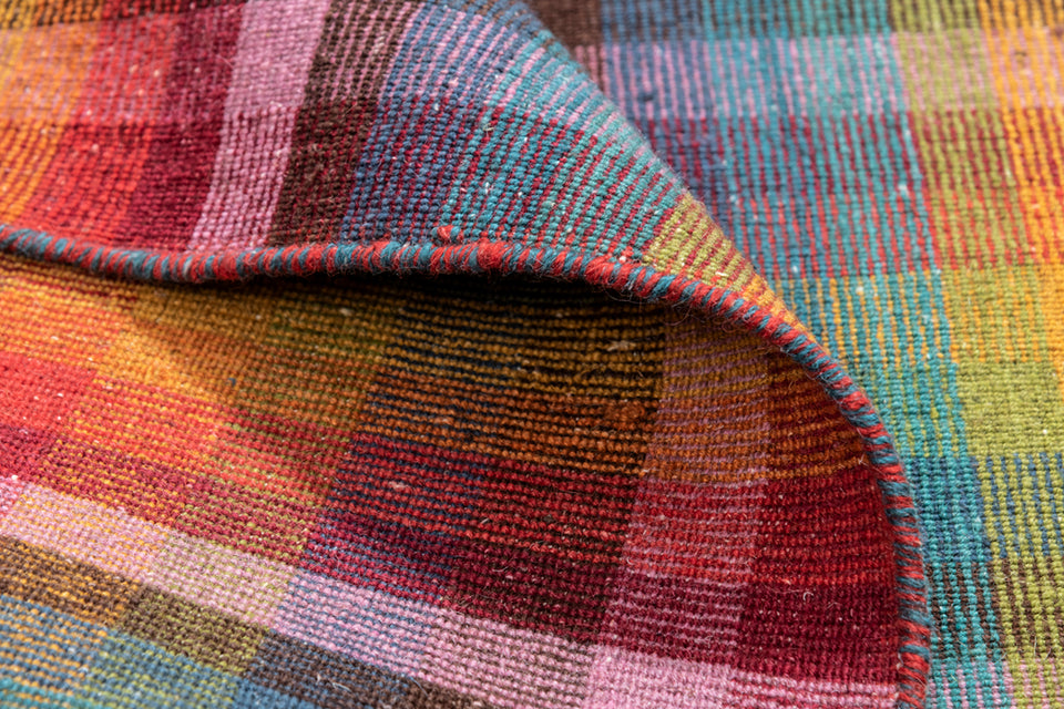 Dalia Multy Wool Handloom Dhurrie
