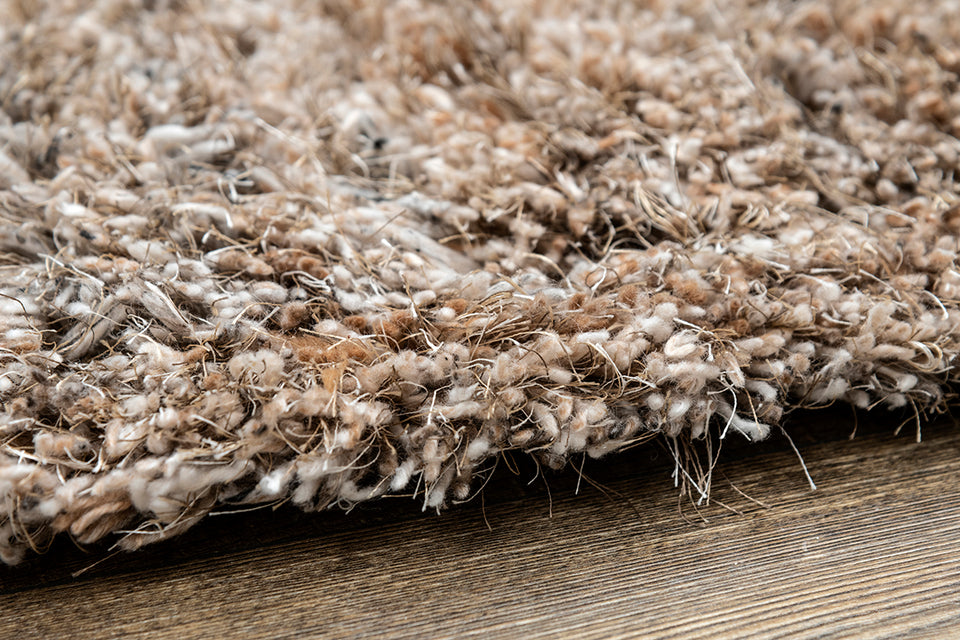 Cicero Taupe Table Tufted Carpet with Latex Backing