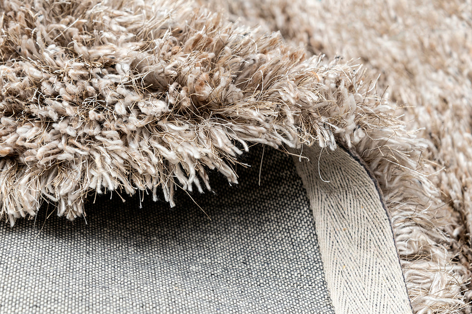 Cicero Taupe Table Tufted Carpet with Latex Backing