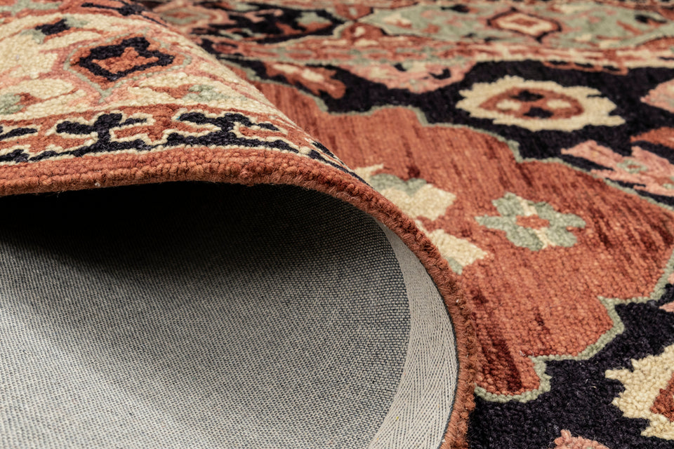 Edan Red Hand Tufted Wool Carpet