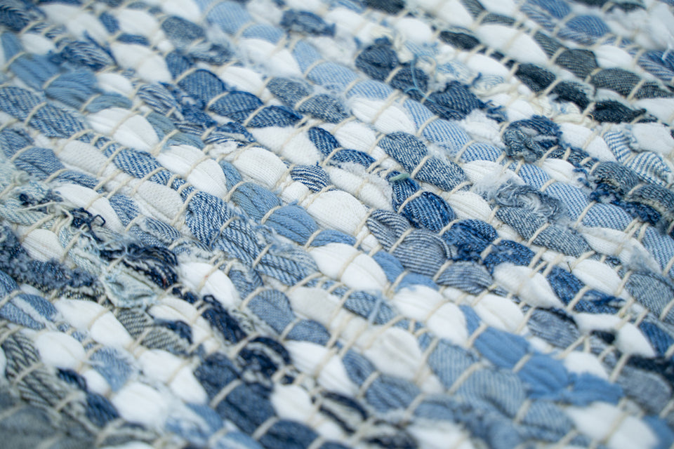 Elton Denim Blue Baided Rug Durrie