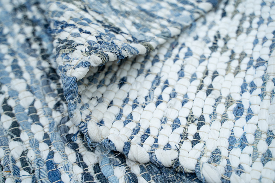 Elton Denim Blue Baided Rug Durrie