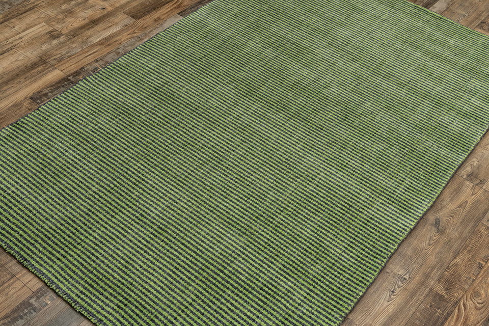 Esme Green Wool Handloom Carpet