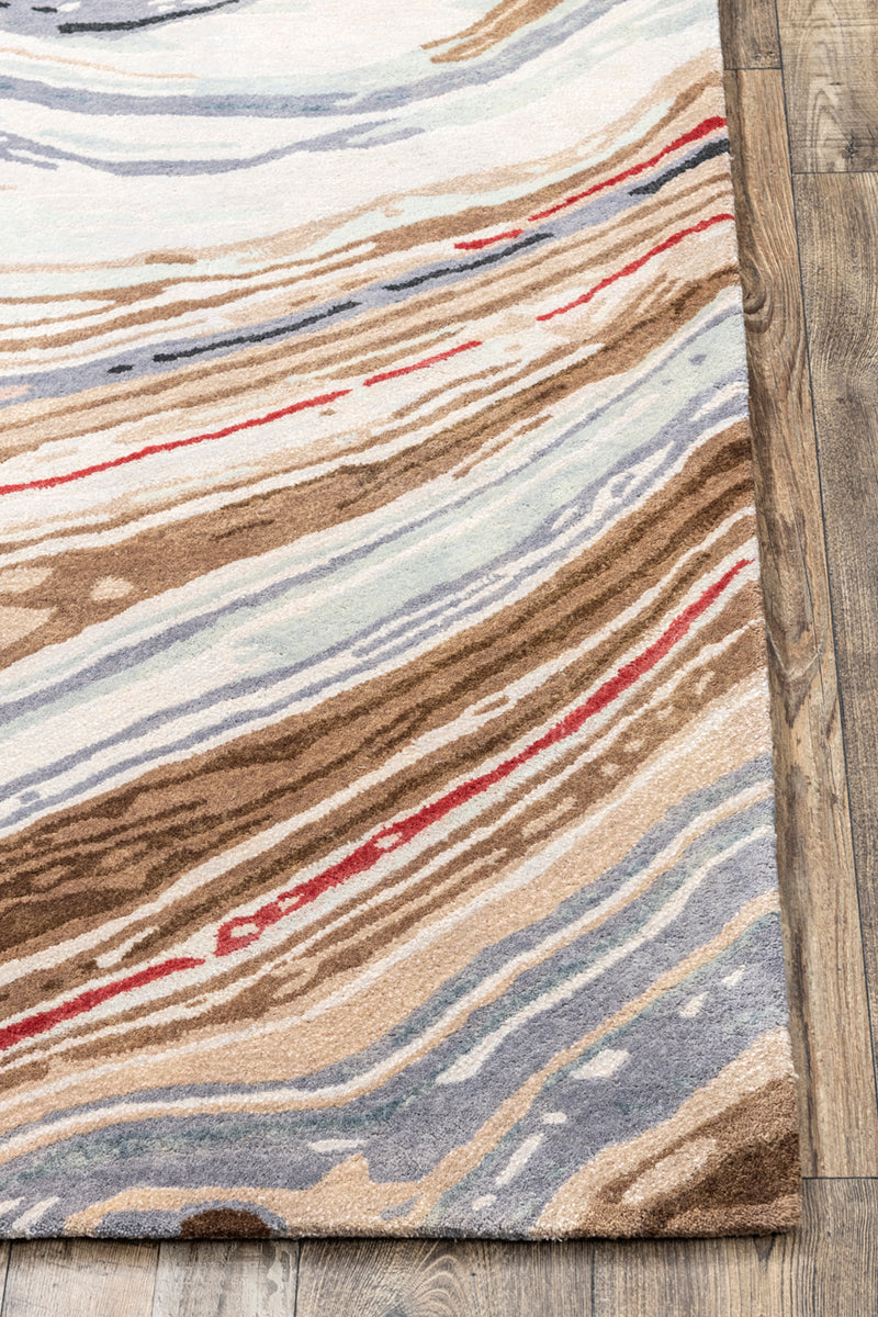 Faye Natural Multy Wool Hand Knotted Premium Carpet