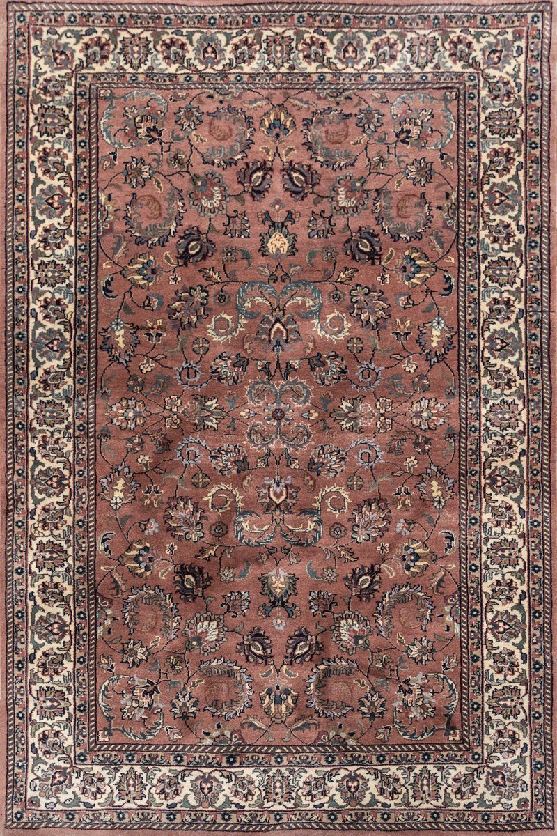Luxury - Rhythmik Rose Pink Ivory New Zealand Wool Hand Knotted Premium Carpet