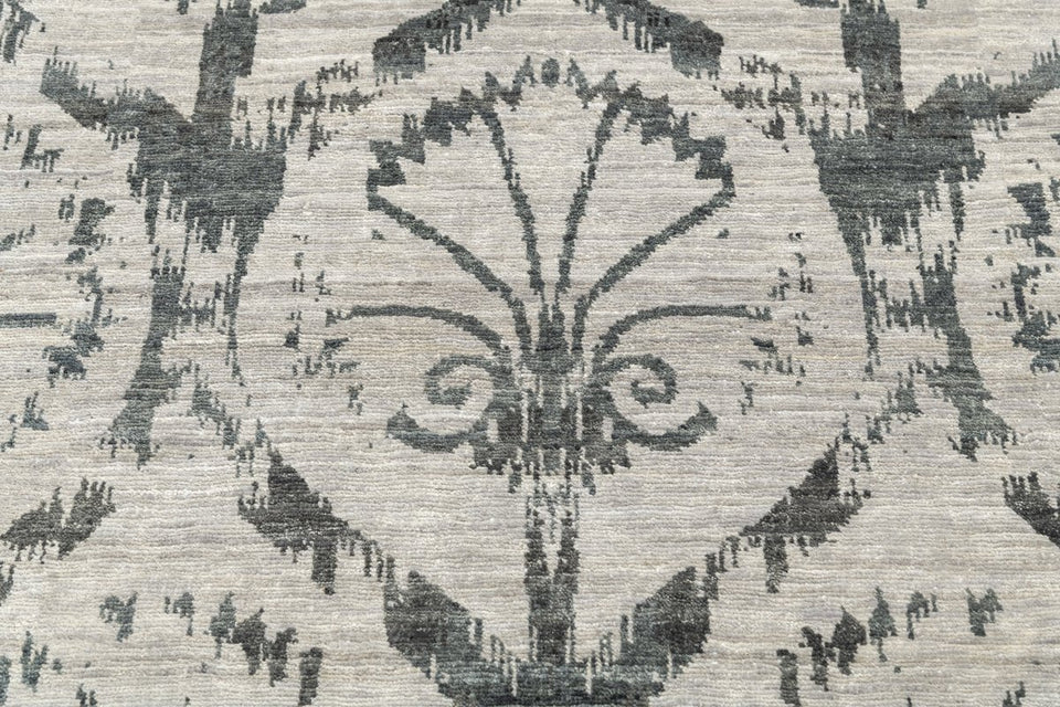 Luxury - Sinclaire Grey New Zealand Wool Hand Knotted Premium Carpet Pristine G810