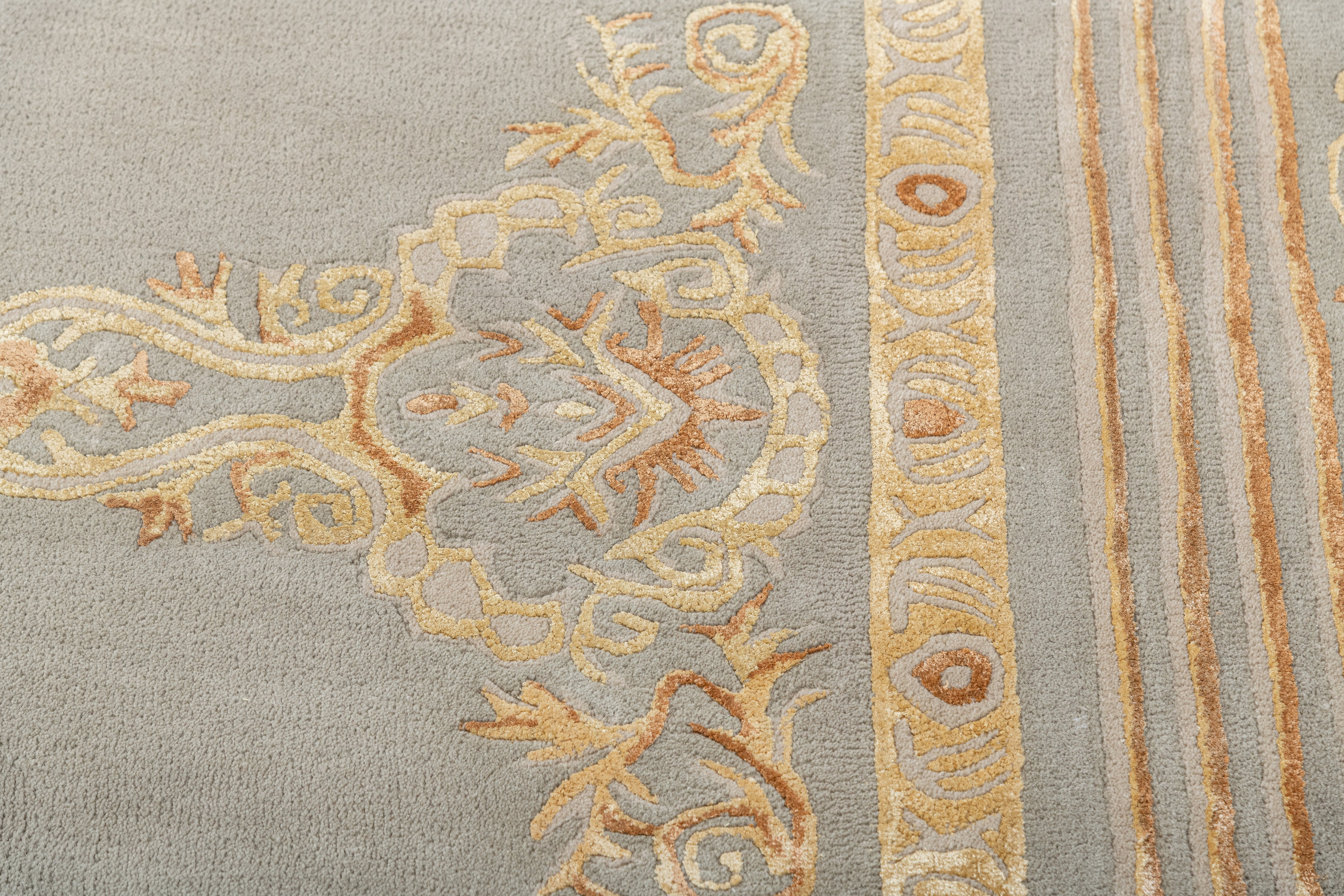 BAGH, GREY.GOLD, 8X10 4