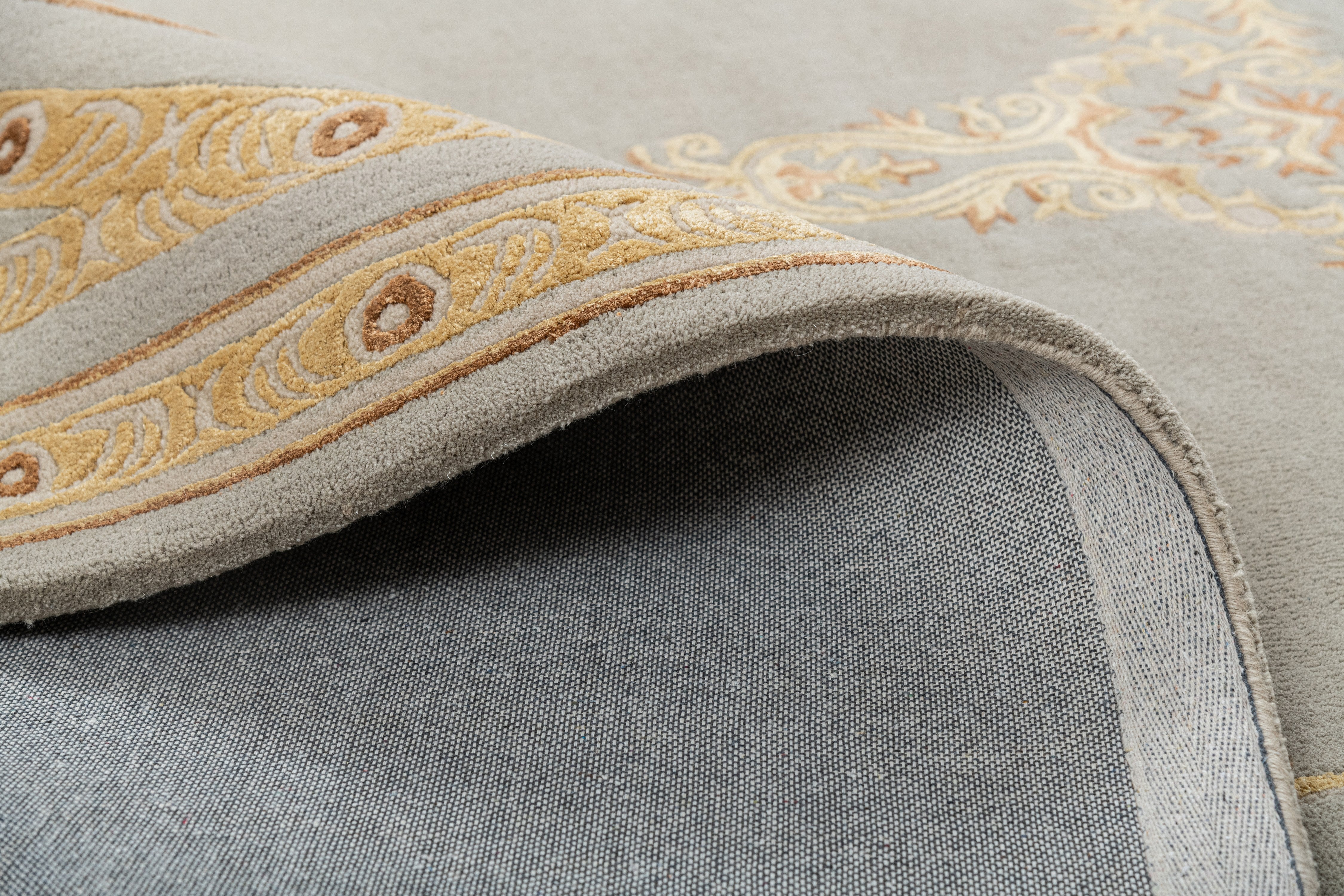 BAGH, GREY.GOLD, 8X10 5