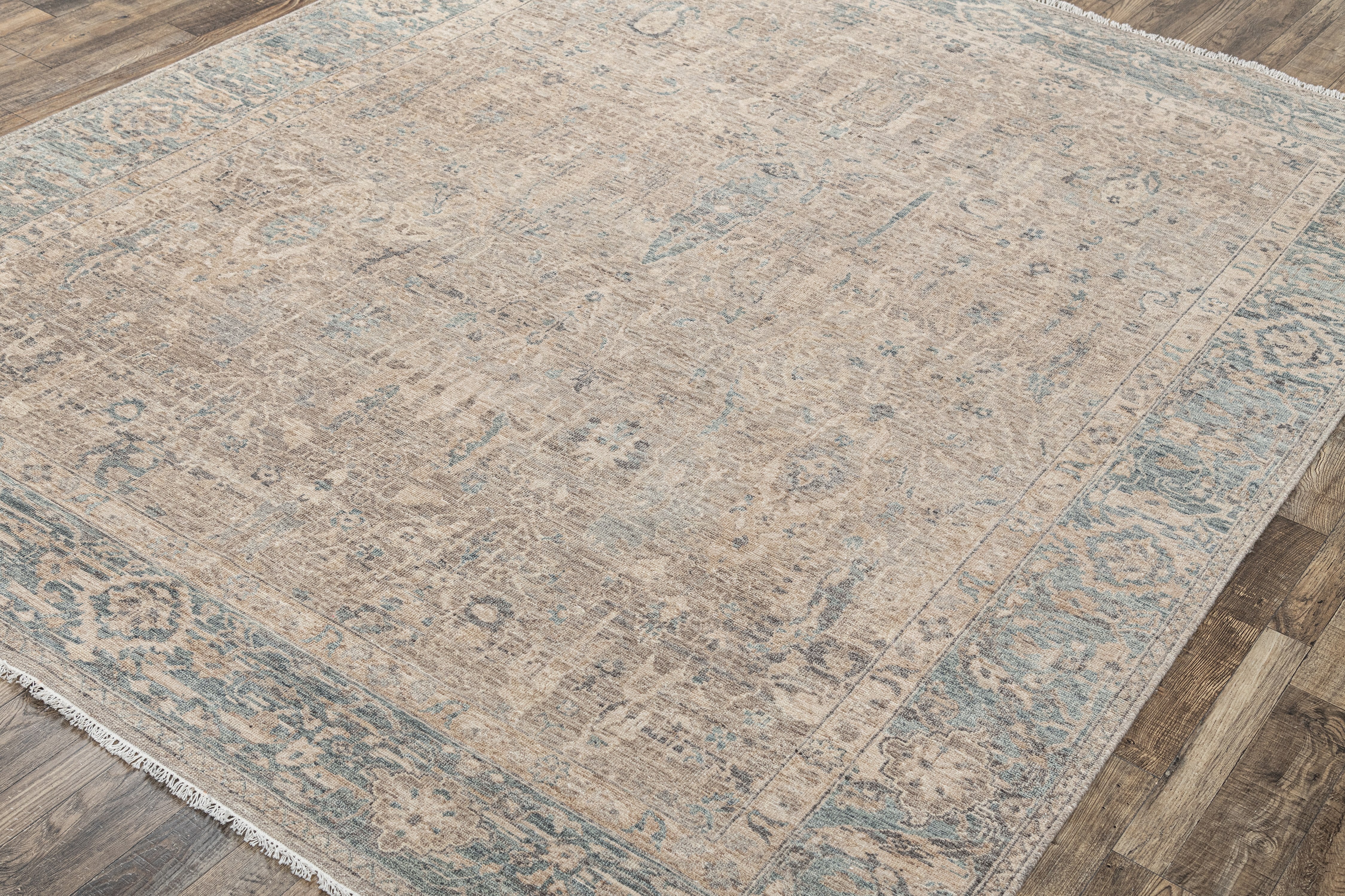 BLISS BIDJAR 09 01, TAUPE.BLUE, SIZE 9X12, PICTURE NO.2, PC NO. 15652