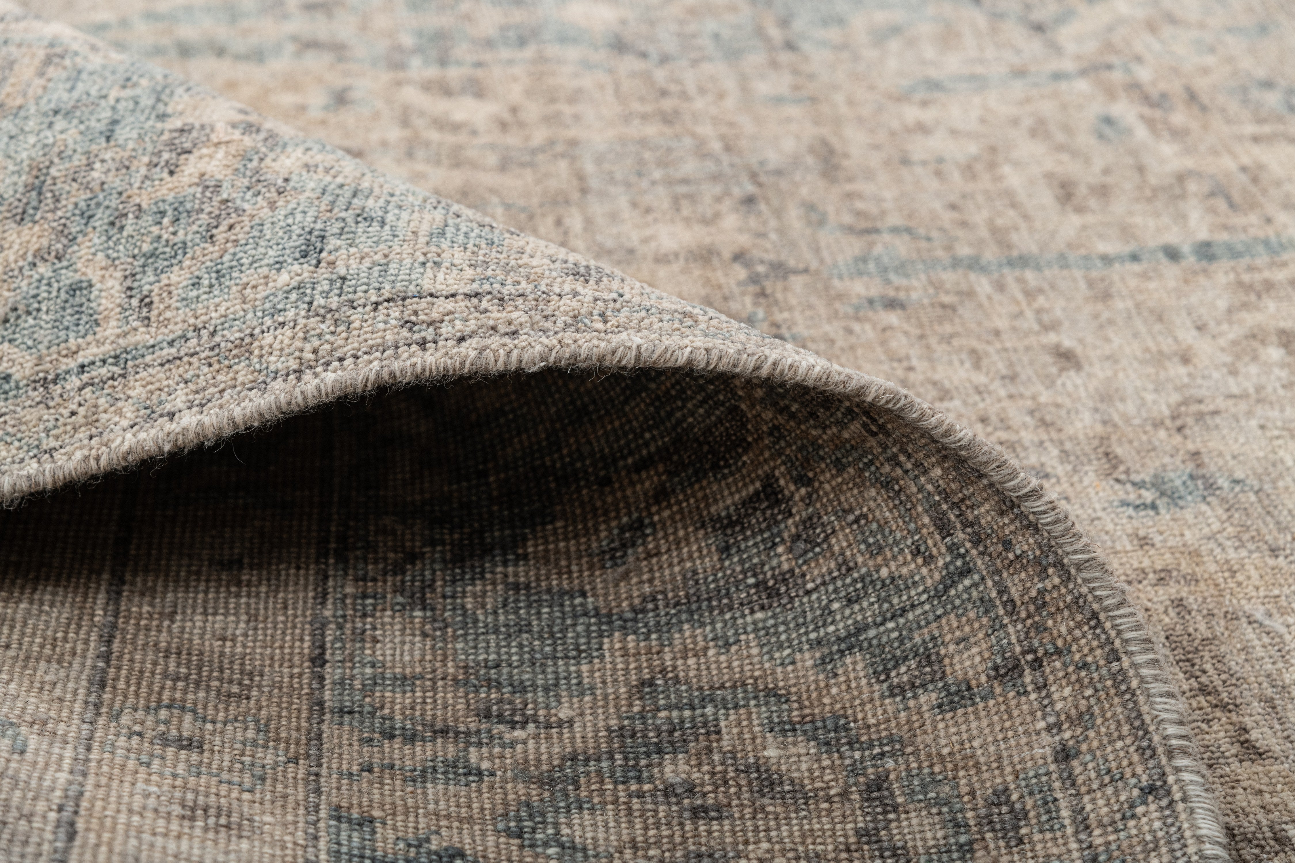 BLISS BIDJAR 09 01, TAUPE.BLUE, SIZE 9X12, PICTURE NO.5, PC NO. 15652