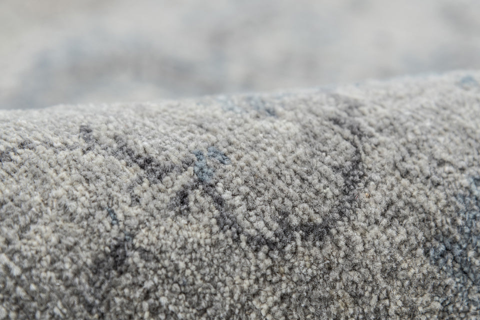 Luxury - Hand Made Hand Knotted Pure Wool Eternal Grey Blue Carpet C21