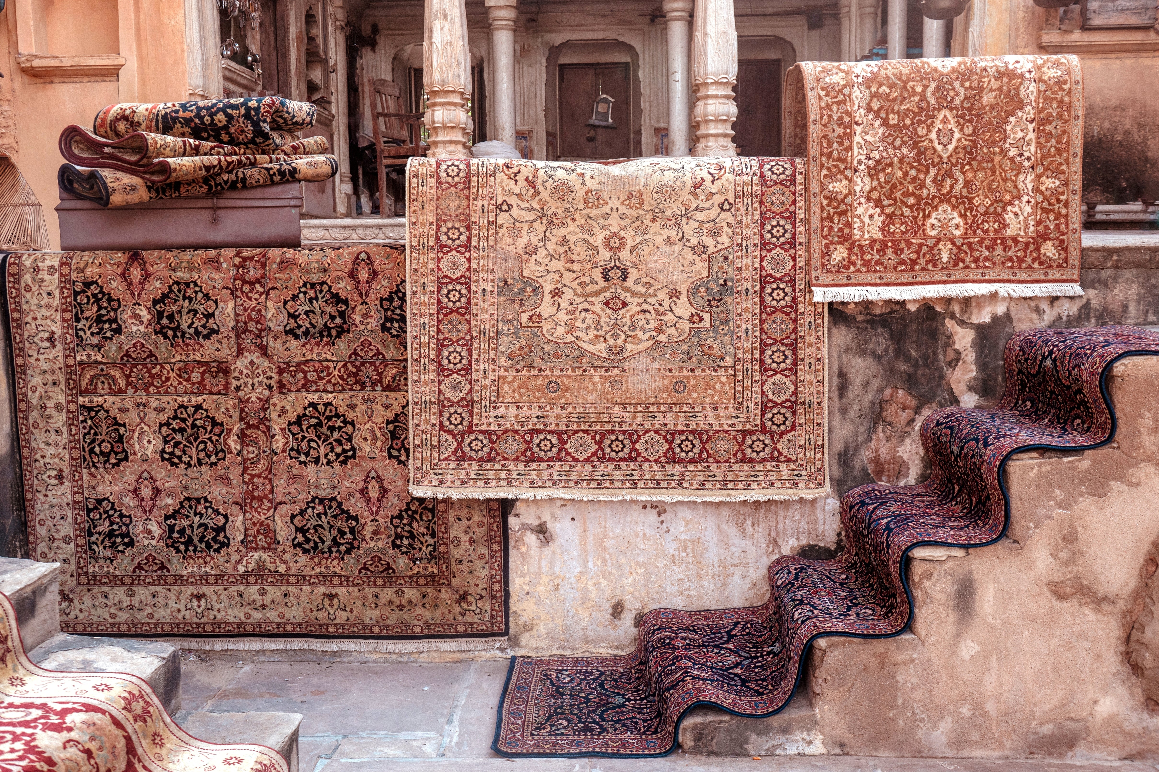 COLUMN GREY.PINK SIZE 4X6,5'3X7'6,6'6X10 PICTURE NO. 1