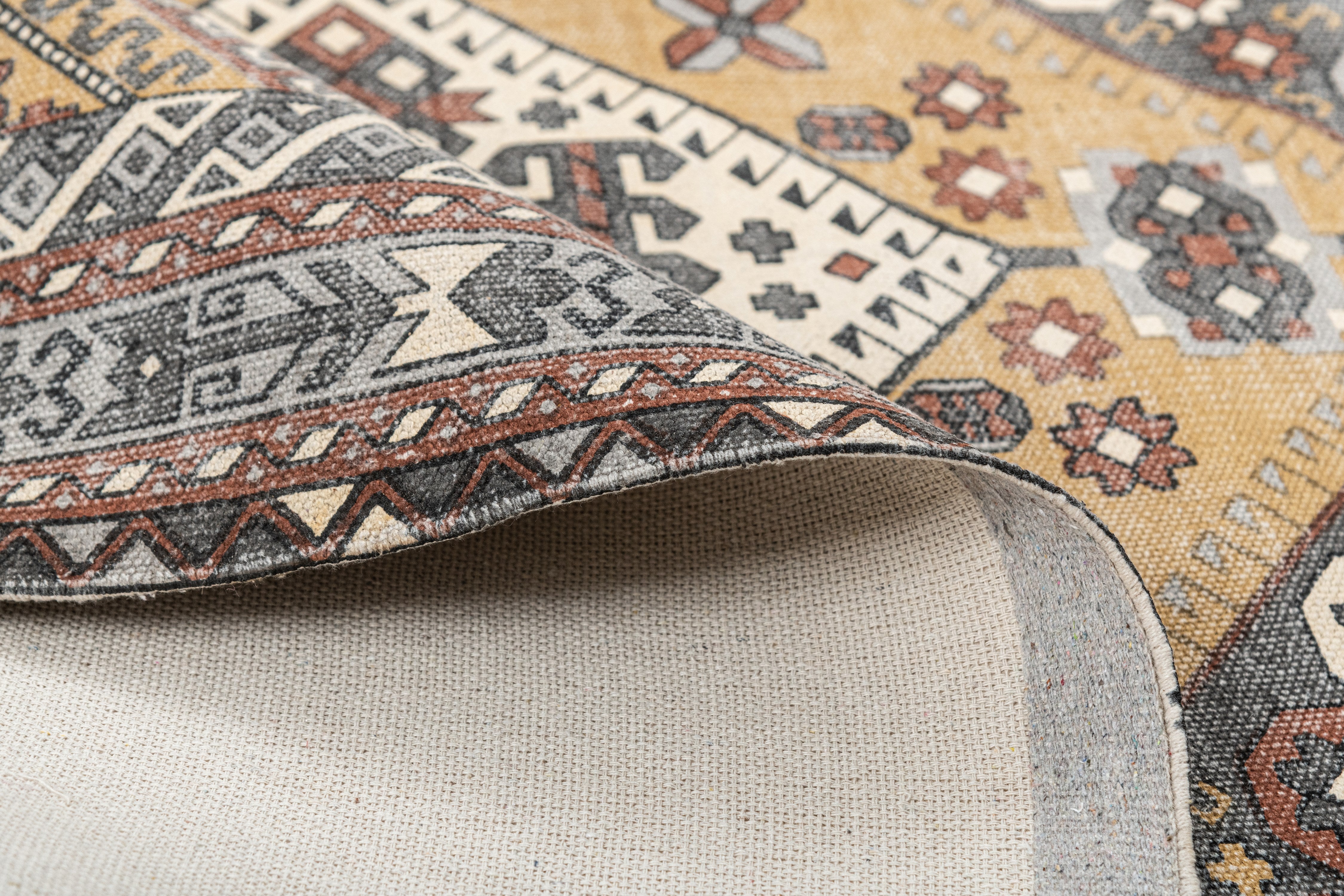 FOLK TAUPE.BROWN SIZE 4X6,5'3X7'6,6'6X10 PICTURE NO. 5