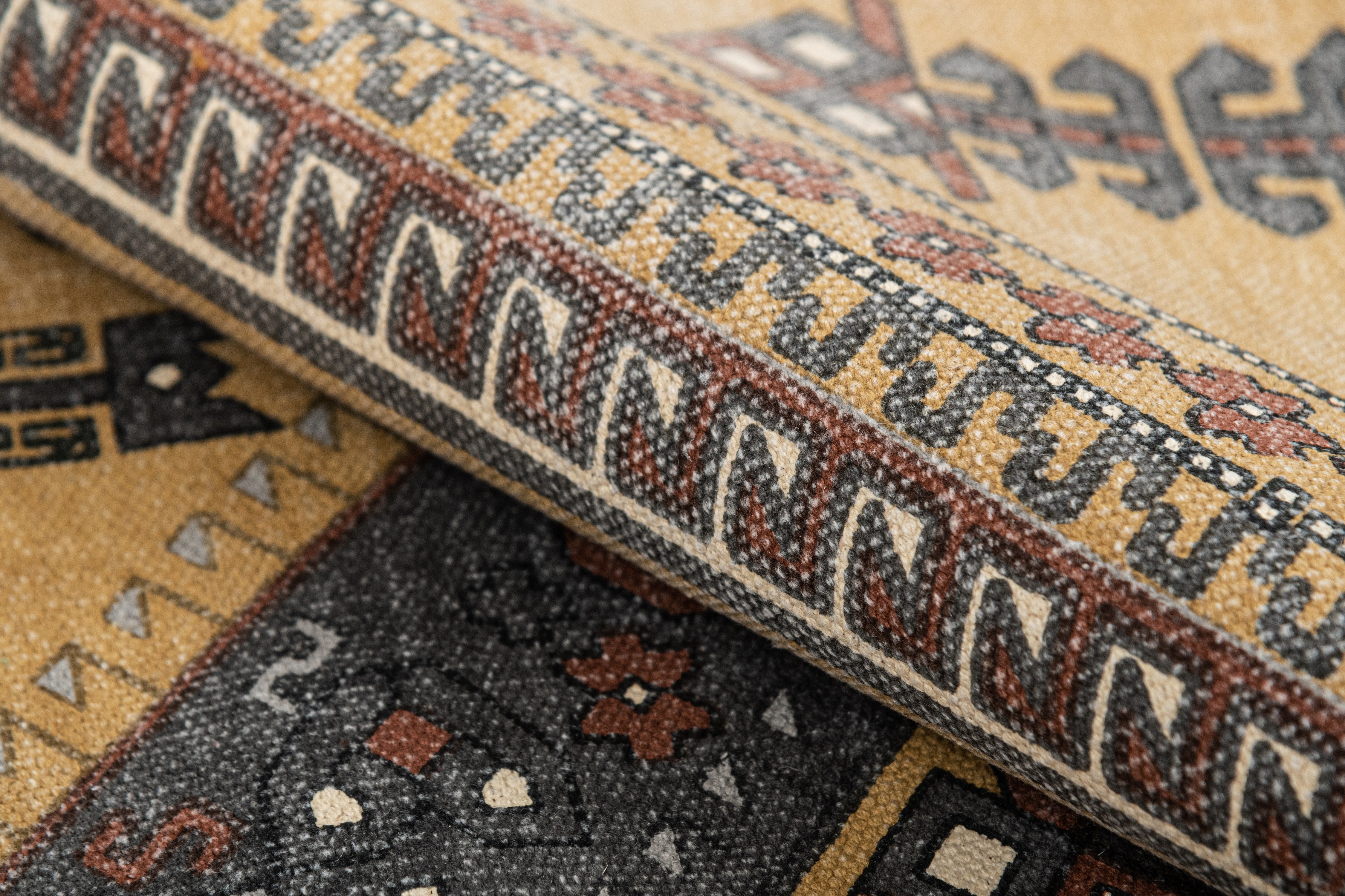 FOLK TAUPE.BROWN SIZE 4X6,5'3X7'6,6'6X10 PICTURE NO. 6