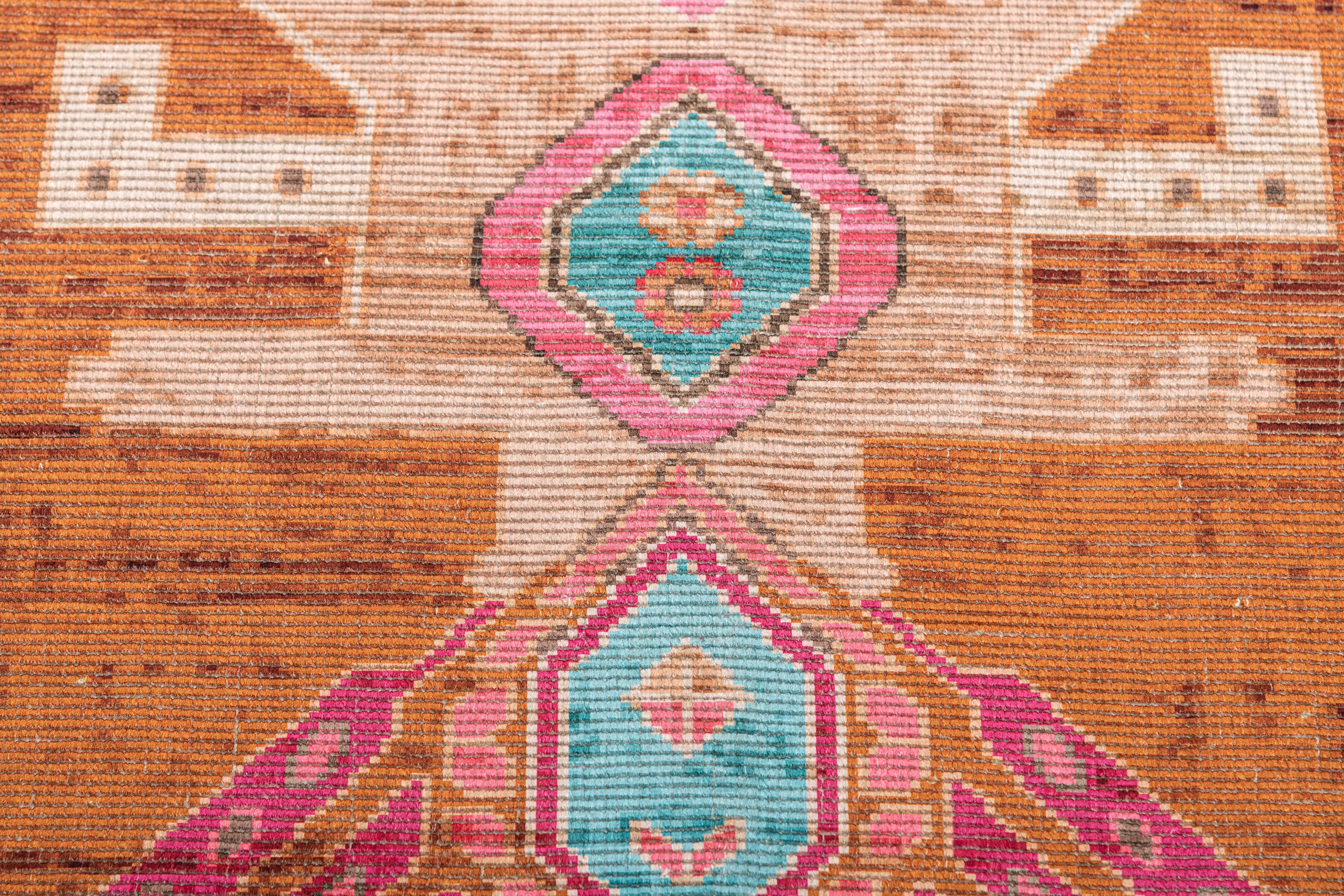 TRIBE BURNT ORANGE.BLUSH SIZE 5'3X7'6 PICTURE NO. 4