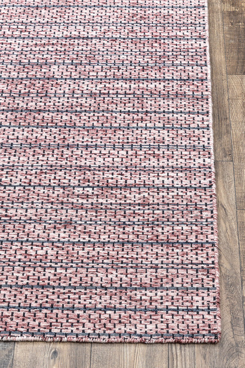 Adira Maroon Wool Handloom Carpet